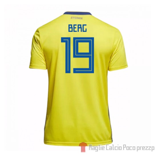 Maglia Suecia Giocatore Berg Home 2018 - Clicca l'immagine per chiudere